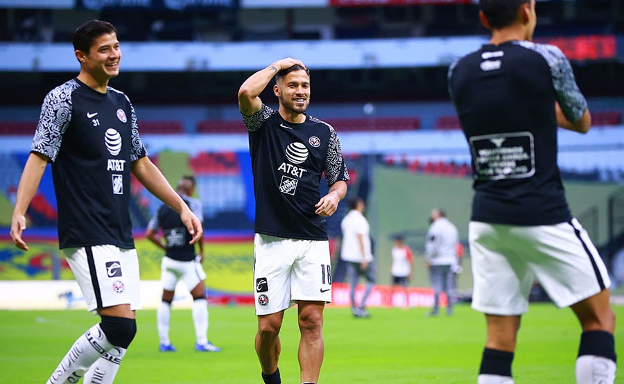 Valdez en calentamiento con América