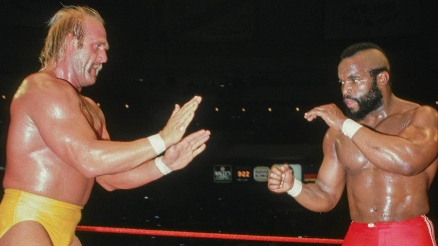 Mr. T ante Hulk Hogan