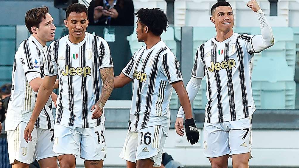 Juventus en festejo de gol