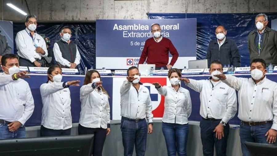 Asamblea donde se eligió a Víctor Velázquez como presidente