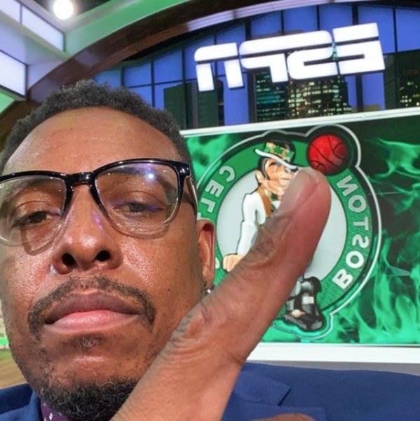 Paul Pierce en un estudio de ESPN