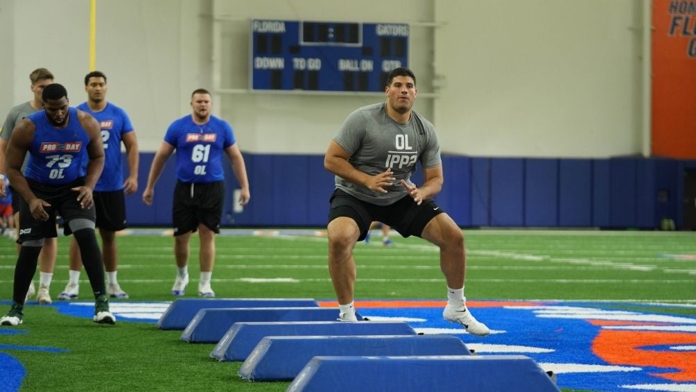 Alfredo Gutiérrez en el Pro Day 