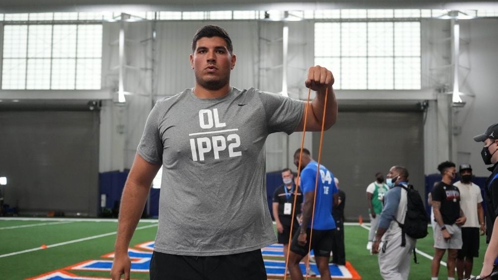 Alfredo Gutiérrez en el Pro Day 