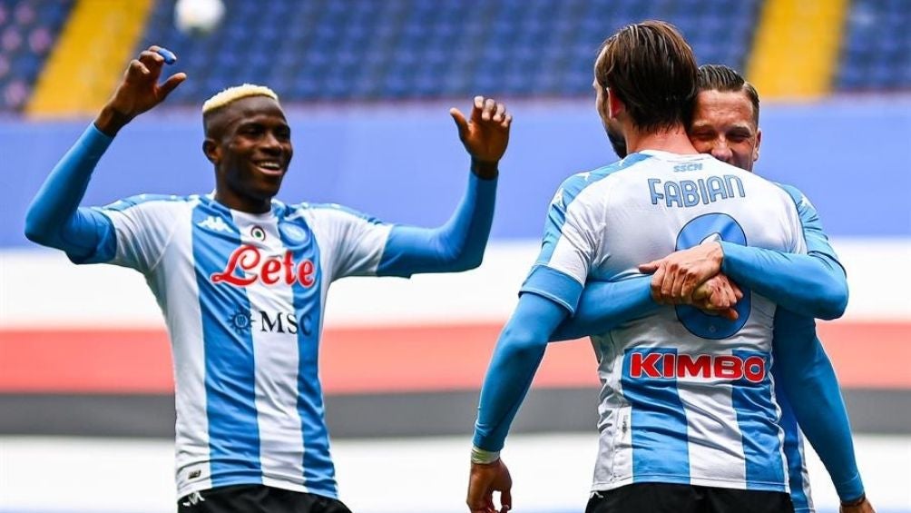 Napoli superó a la Sampdoria 