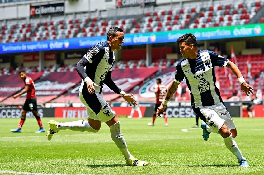 Maxi Meza marcó el segundo para Rayados 