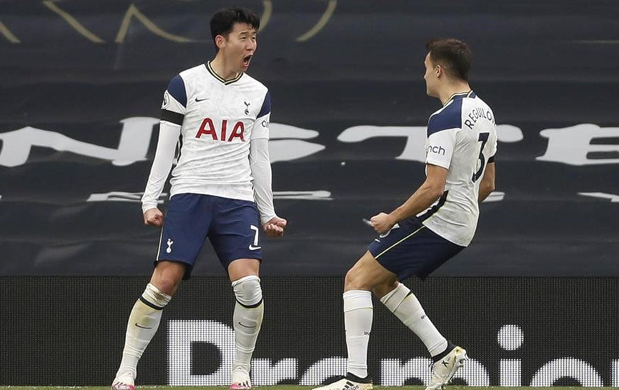 Heung-Min Son abrió el marcador para los Spurs