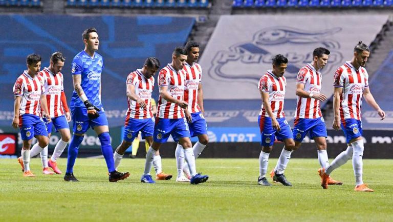 Chivas después de un partido de la Liga MX