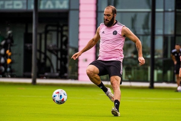 'Pipita' Higuaín en entrenamiento con el Inter de Miami