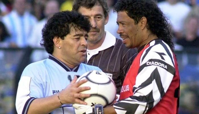 Armando Maradona y René Higuita