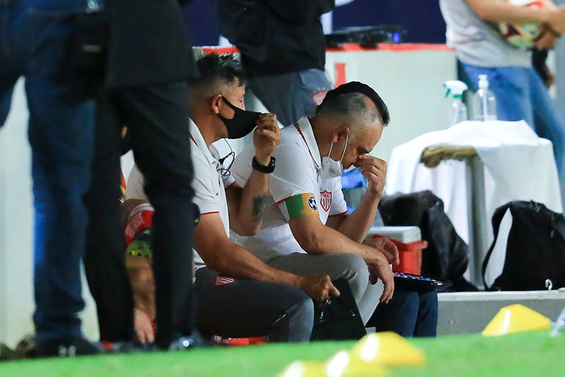 Guillermo Vázquez durante el duelo ante Gallos 