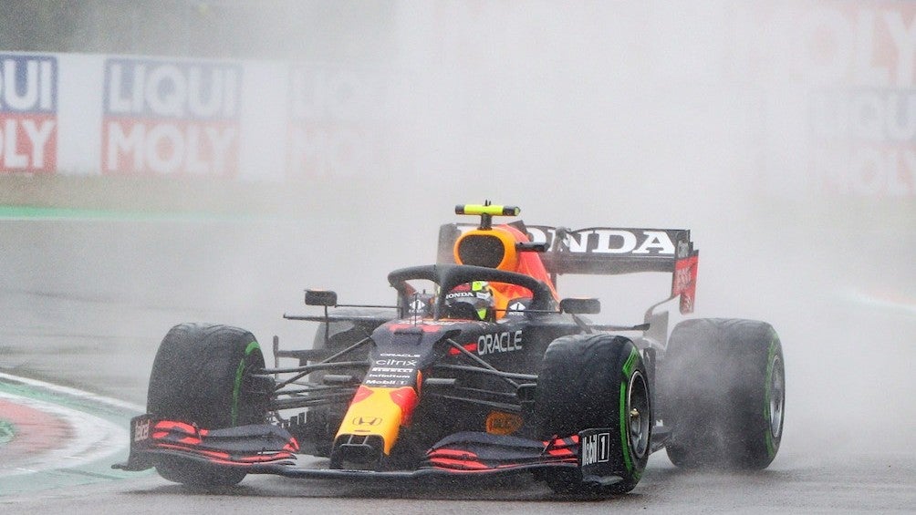 Checo Pérez en el GP de Imola