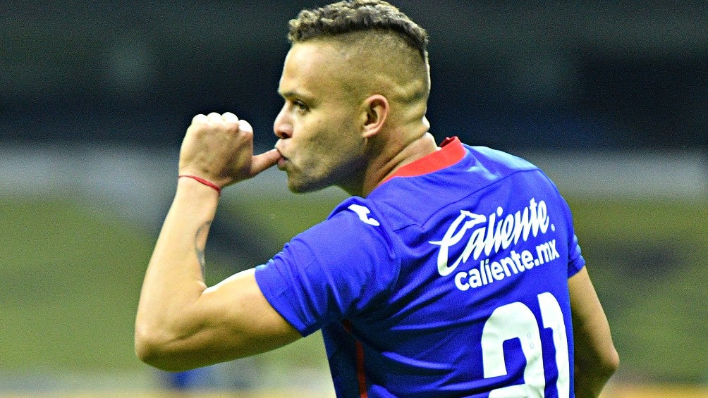 Cabecita, tras marcar con Cruz Azul