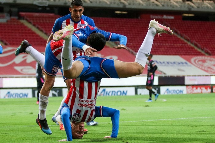 Jugadores de Tapatío en festejo