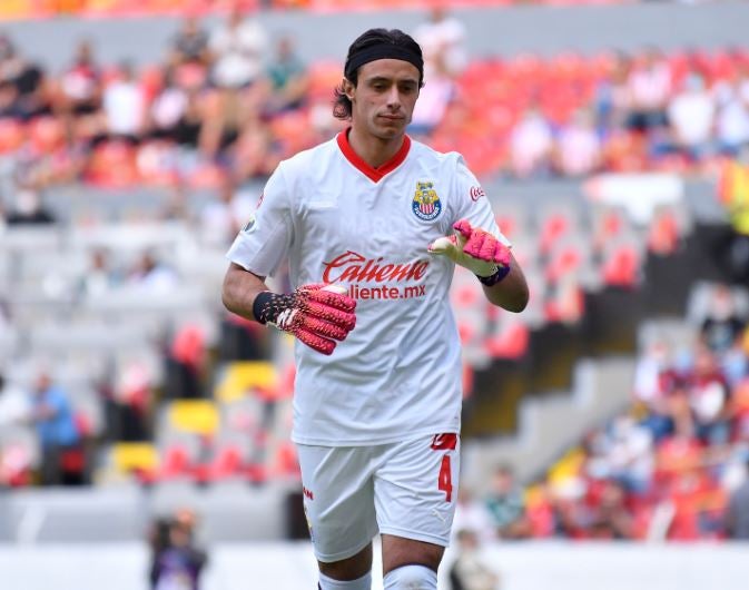 Toño Rodríguez, en calentamiento de Chivas