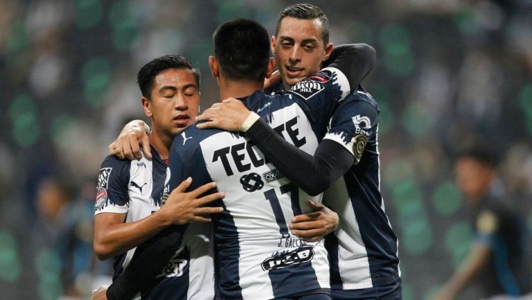 Rayados, en festejo de gol