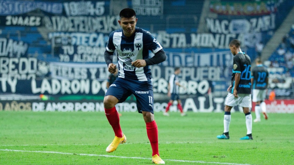 Jesús Gallardo durante un partido con Rayados