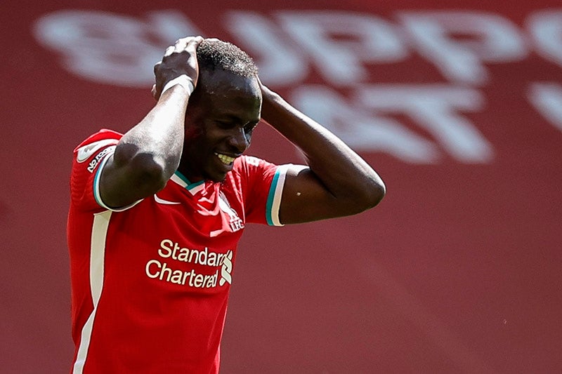 Sadio Mané durante el duelo ante el Newcastle