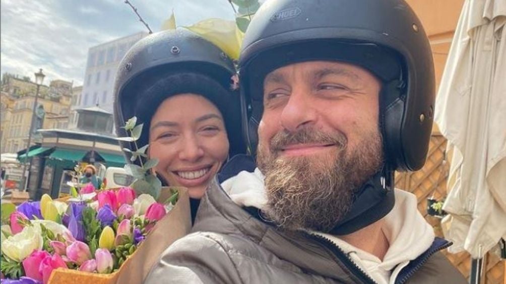 Daniele de Rossi junto con su esposa