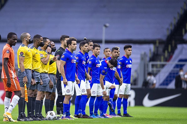 Jugadores de Cruz Azul previo al partido ante  Arcahaie FC