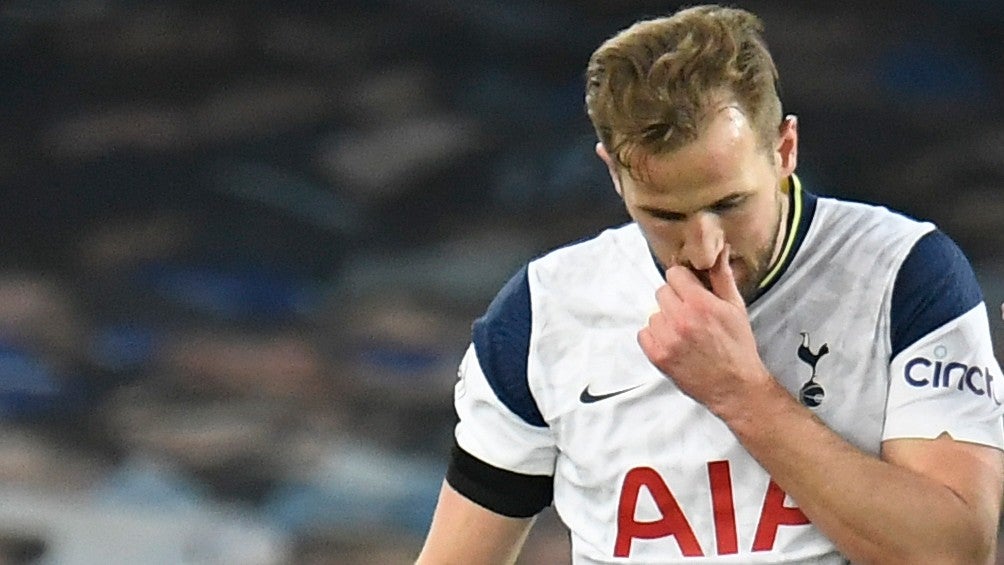 Harry Kane en juego con el Tottenham en la Premier League