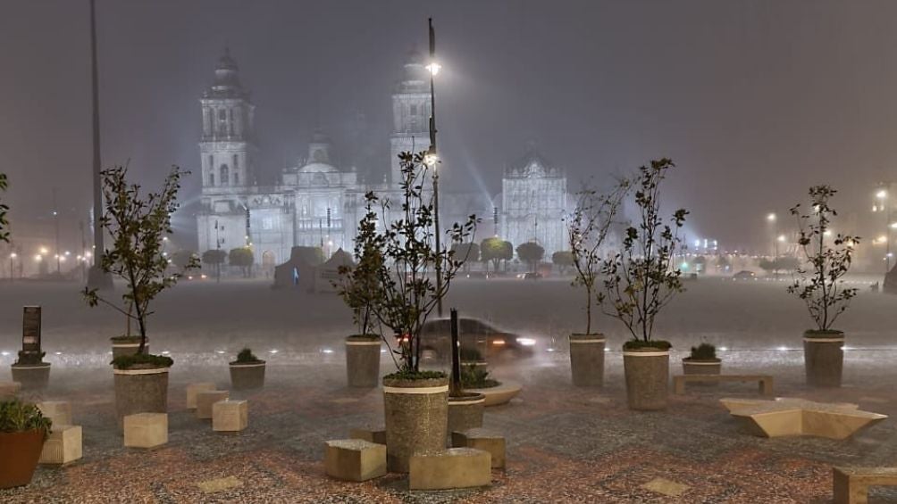 La Catedral Metropolitana afectada por la granizada 