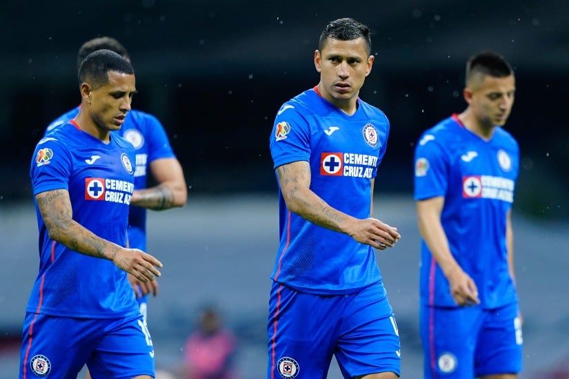 Cata Domínguez durante un partido de Cruz Azul