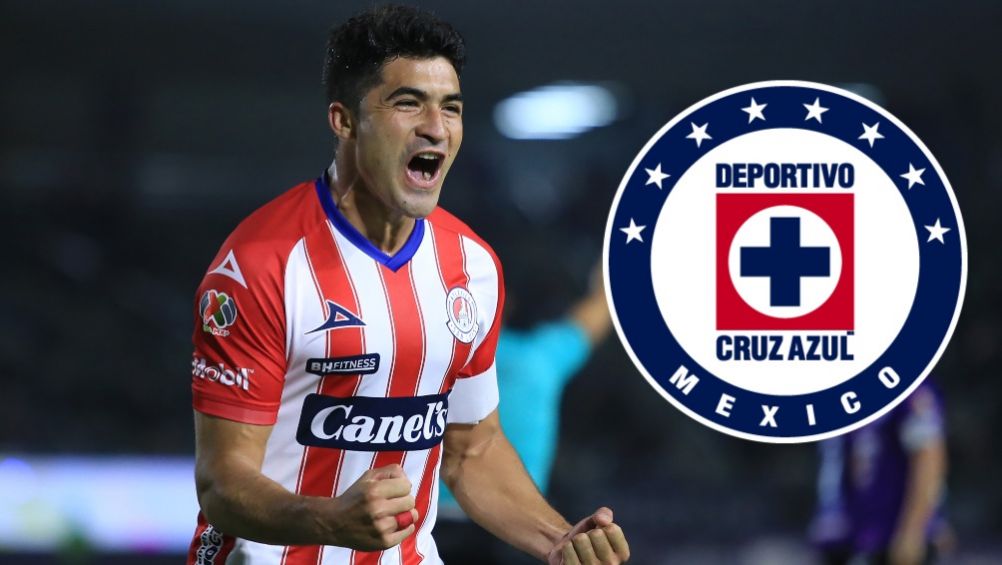 Nicolás Ibáñez en festejo con Atlético San Luis