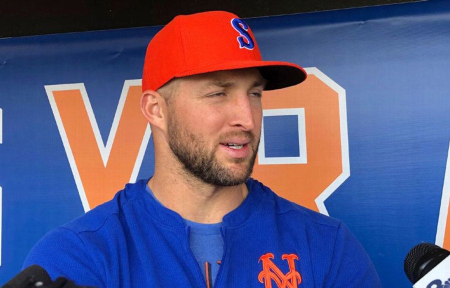 Tebow con la organización de los New York Mets