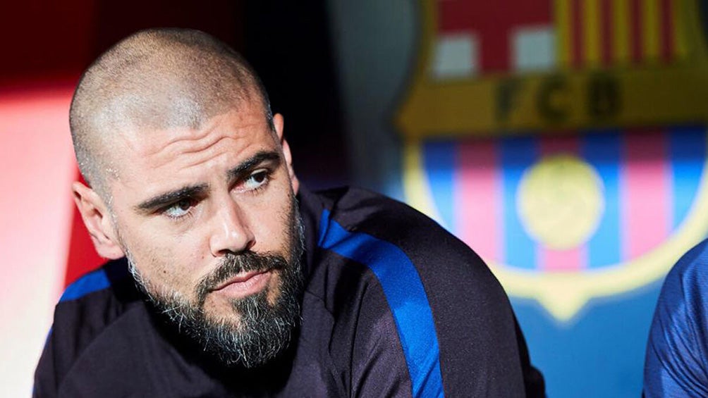 Valdés, en su etapa como entrenador de las inferiores del Barcelona