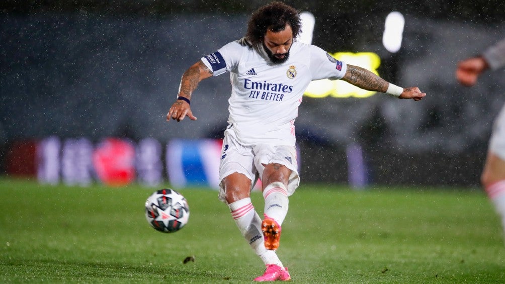 Marcelo en acción con el Real Madrid