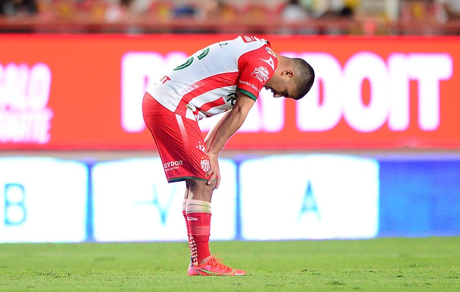 Jugador del Necaxa tras derrota ante Atlas