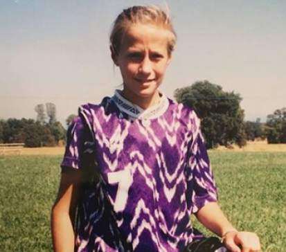 Megan Rapinoe de niña