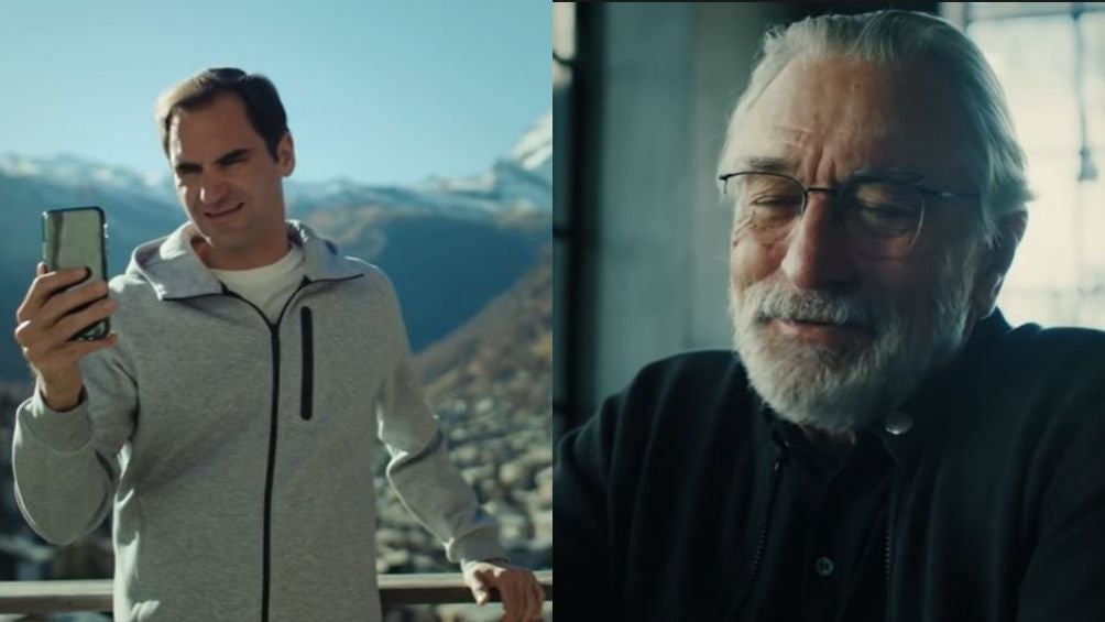 Roger Federer y Robert De Niro 