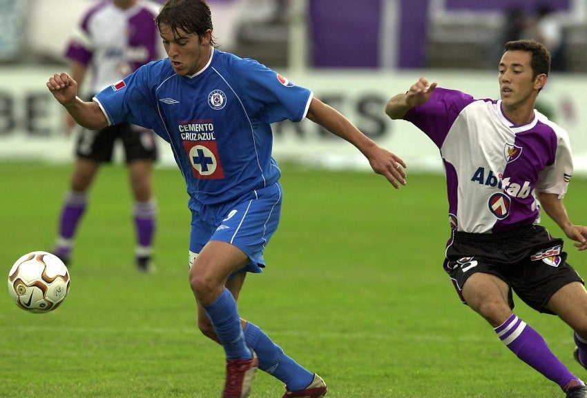 Daniel Baldi en un juego de Libertadores con Cruz Azul