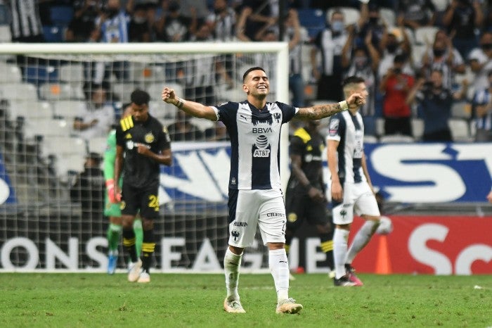 Vegas, durante la goleada de Rayados a Columbus Crew