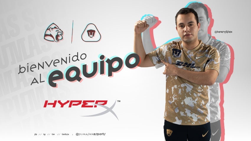 Pumas esports anunció a HyperX como su patroccinador