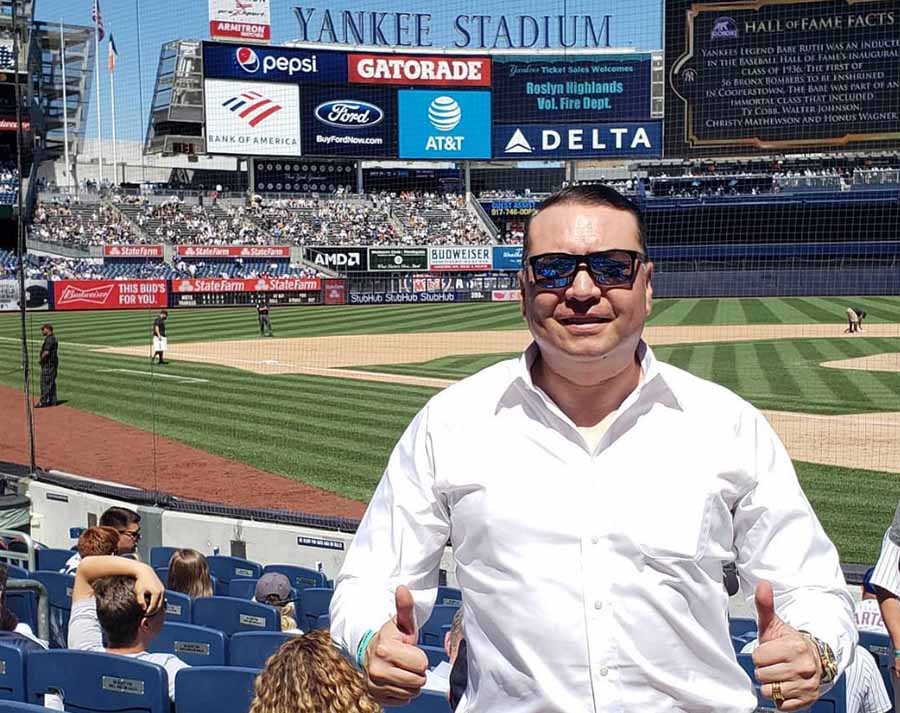 Willie González en Yankee Stadium