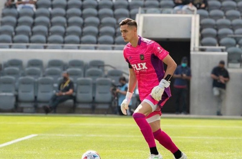 Pablo Sisniega durante un partido con LAFC