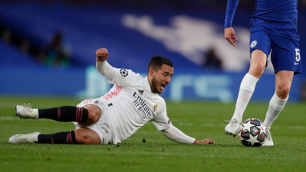 Eden Hazard en acción contra el Chelsea