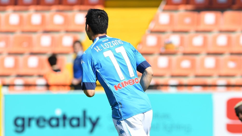 Chucky Lozano celebrando gol ante el Spezia