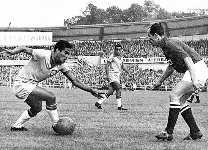 Garrincha, un histórico jugador brasileño