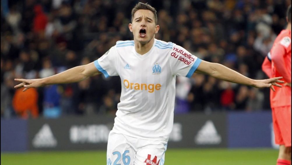 Thauvin en un partido del Olympique de Marsella