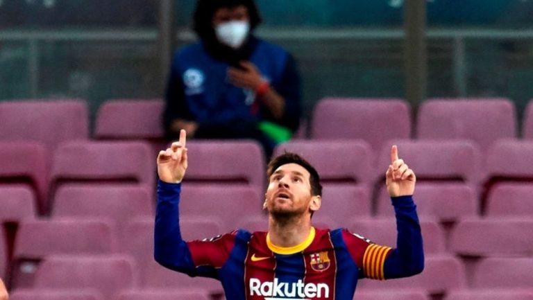 Messi celebra su anotación