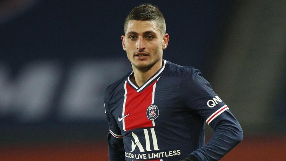 Marco Verratti durante un duelo con el PSG