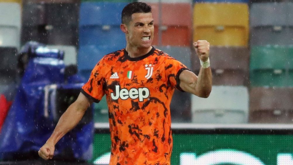 Cristiano Ronaldo en un partido con la Juventus