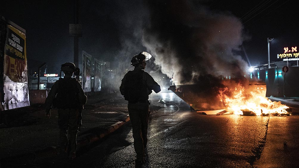 Policía de Israel e la ciudad de Lod