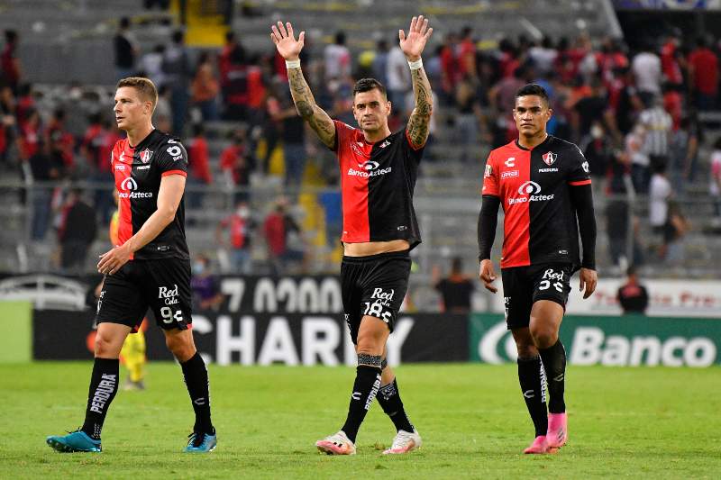 Atlas en festejo de gol