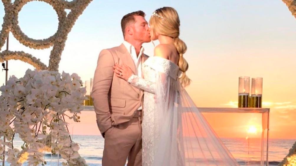 Canelo Álvarez se casó con Fernanda Gómez en espectacular boda