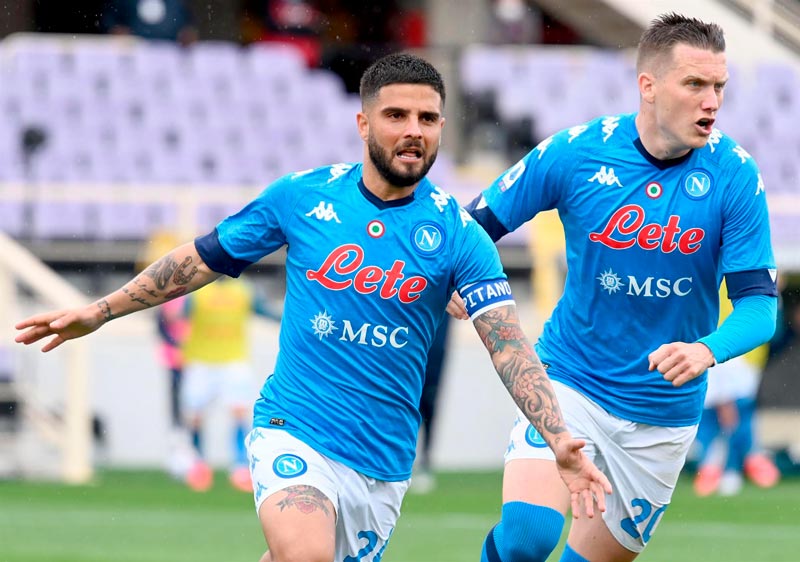 Lorenzo Insigne celebrando su gol