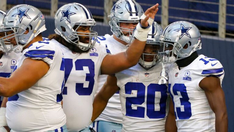 Los Cowboys celebran una jugada ante Philadelphia